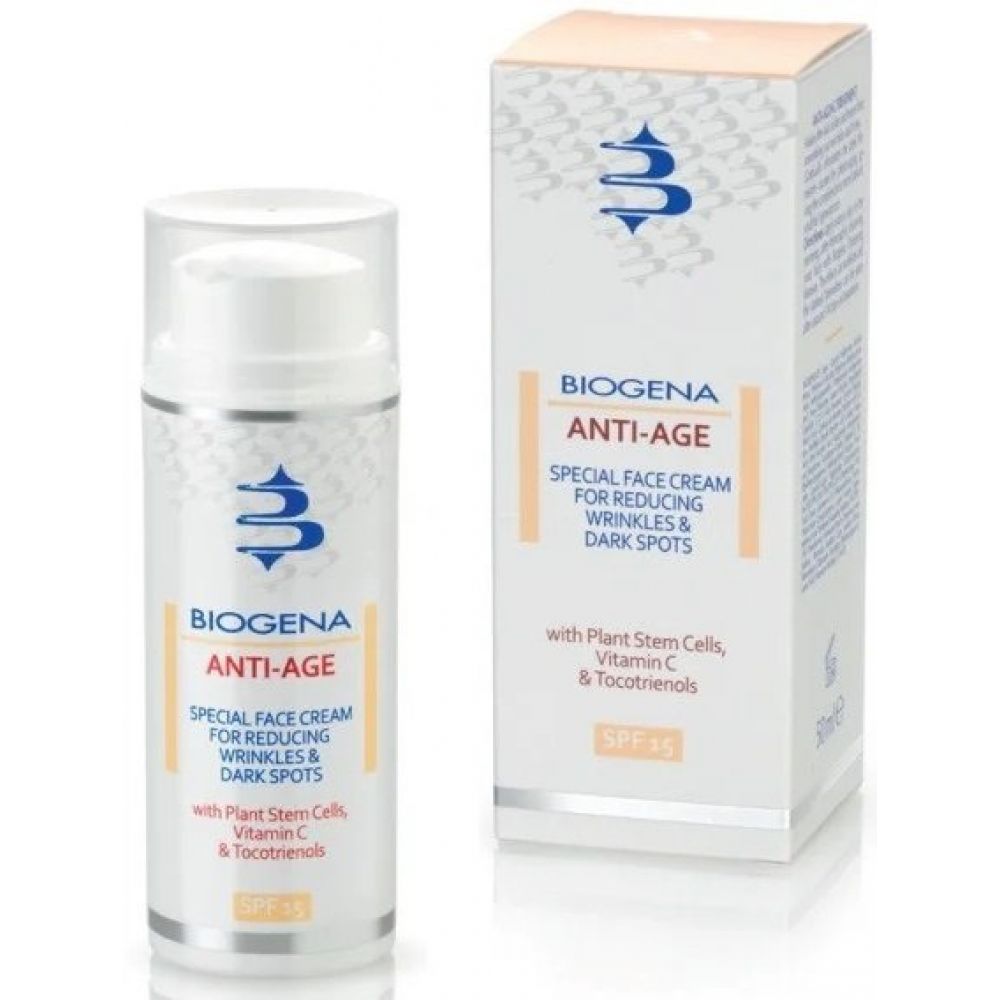 BIOGENA ANTI AGE SPF 15 Крем против морщин и пигментных пятен 50мл