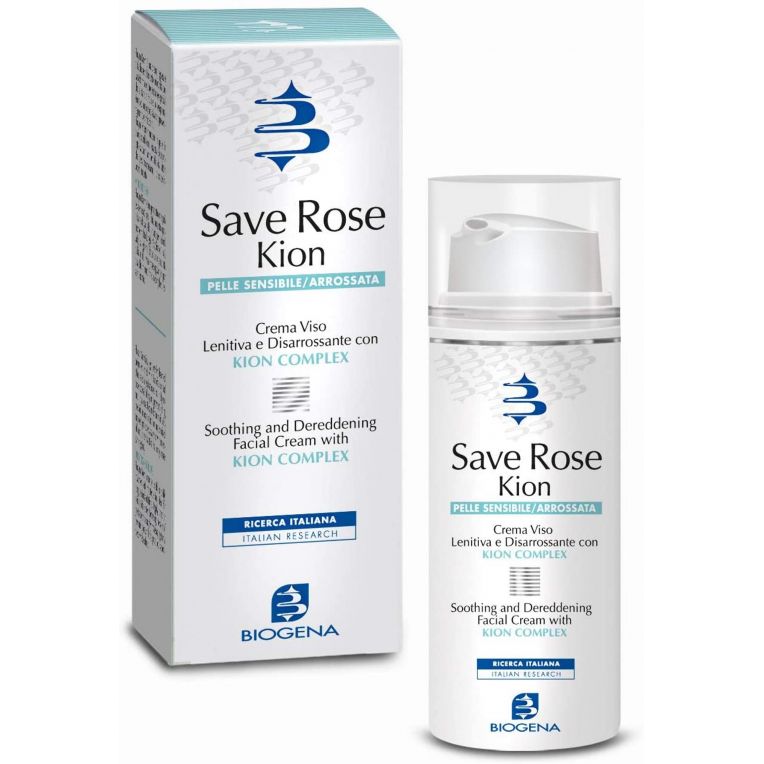 BIOGENA Save Rose KION  Крем заспокійливий для шкіри з почервонінням і куперозом, SPF 10 50мл