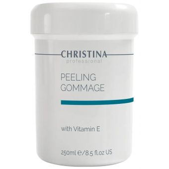 Пилинг-гоммаж с витамином Е для всех типов кожи Christina, 250 мл