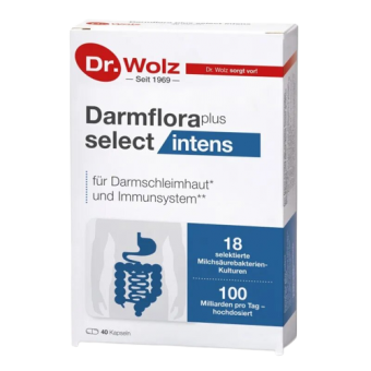 Пробиотики после антибиотиков Darmflora plus select intens №40 Dr. Wolz®