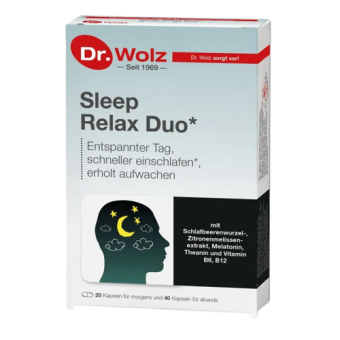 Препарат для улучшения сна и релаксации Sleep Relax Duo №60 Dr. Wolz