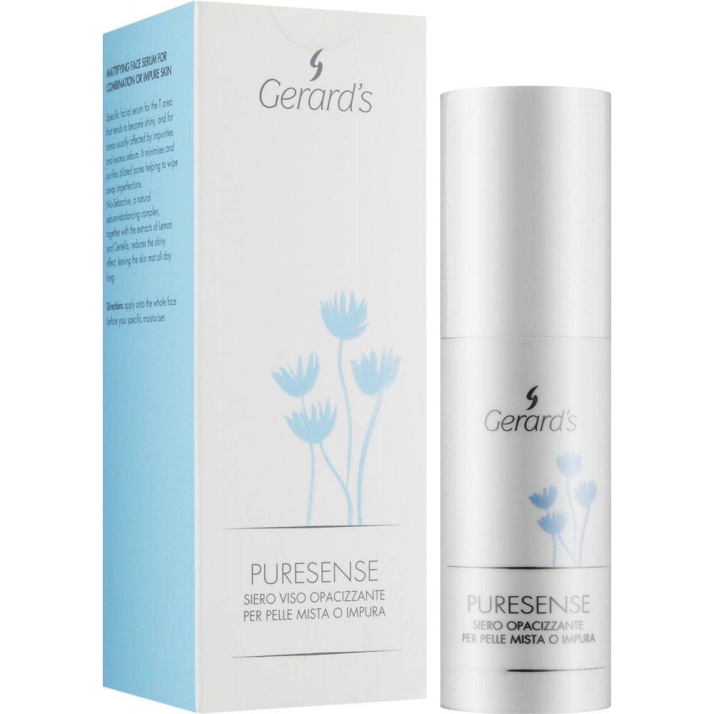 Сироватка з натуральним комплексом Nio-Sebactive PURESENSE MATTIFYING FACE SERUM