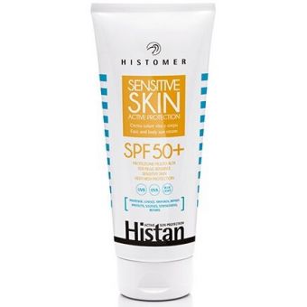 Солнцезащитный крем для лица и тела с очень высоким фактором защиты SPF50+ Histomer Histan Sensitive Skin Active Protection