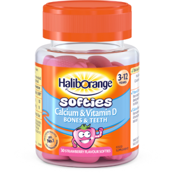Haliborange Kids Calcium & Vitamin D Softies №30 (Галиборанж Кальций и Витамин Д для детей 3-12)