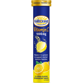 Haliborange Adult Vit C 1000 №20 (Галиборанж Витамин С 1000 лимон шипучие таблетки)