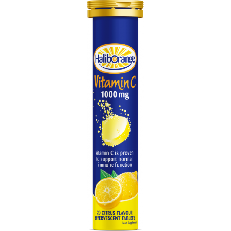 Haliborange Adult Vit C 1000 №20 (Галіборанж Вітамін С 1000 лимон шипучі таблетки)