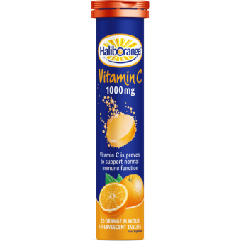 Haliborange Adult Vit C 1000 №20 (Галіборанж Вітамін С 1000 апельсин шипучі таблетки)