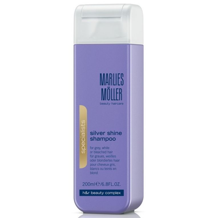 Шампунь для блондинок проти жовтизни волосся Marlies Moller Silver Shine Shampoo