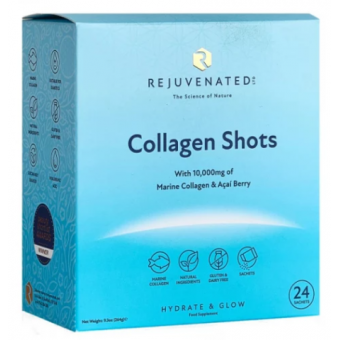 Колагенові шоти для красивої шкіри з ягодами Асаї 24 саше Rejuvenated Сollagen Shots 10 000 mg per serving