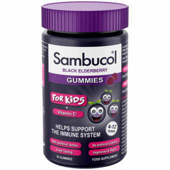 Sambucol Kids Gummies №30 (Самбукол желейні цукерки для дітей від 4 до 12 років) 