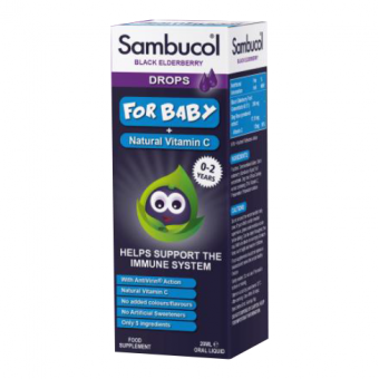 Sambucol Baby Drops 20 мл. (Самбукол каплі для дітей від 6 до 24 місяців)