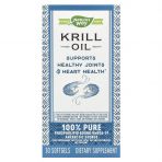 Жир криля, Krill Oil, Nature's Way, 30 гелевых капсул