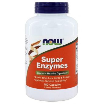 Пищеварительные ферменты, Super Enzymes, Now Foods, 180 капсул