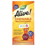 Витамины для детей Alive! со вкусом апельсина и ягод, Multi-Vitamin, Nature's Way, 120 жевательных таблеток