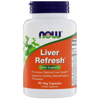 Підтримка печінки, Liver Refresh, Now Foods, 90 капсул