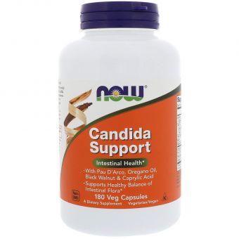 Протикандидний засіб, Candida Support, Now Foods, 180 вегетаріанських капсул