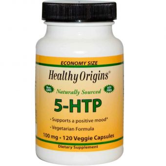 5-НТР, 5-гидрокситриптофан, Healthy Origins, 100 мг, 120 кап.