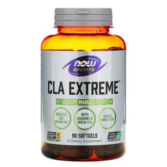 Конъюгированная линолевая кислота, CLA Extreme, Now Foods, Sports, 90 гелевых капсул