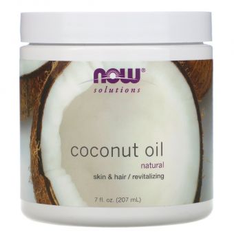 Кокосовое масло, Coconut Oil, Now Foods, Solutions,  207 мл