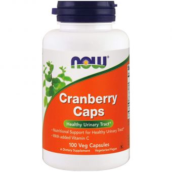 Клюква в капсулах, Cranberry, Now Foods, 100 вегетарианских капсул