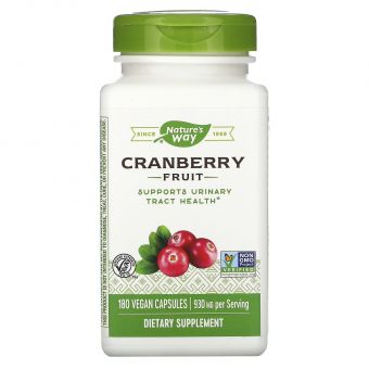 Журавлина, Cranberry, Nature's Way, екстракт ягід, 465 мг, 180 капсул