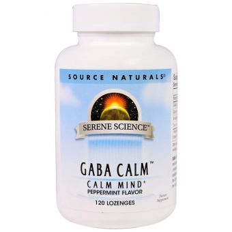 ГАМК з ароматом м'яти (GABA Calm), Source Naturals, 120 таблеток