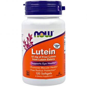 Лютеин, Lutein, Now Foods, 10 мг, 120  капсул