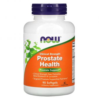 Поддержка простаты, Clinical Strength Prostate Health, Now Foods, 90 гелевых капсул  