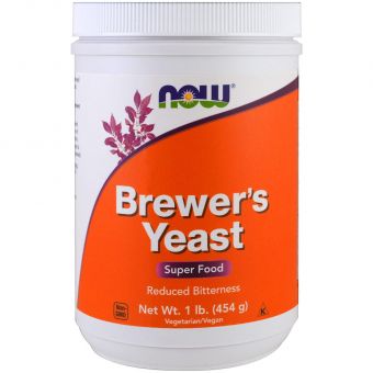 Пивные дрожжи, Brewer's Yeast, Now Foods, Super Food, 454 гр.