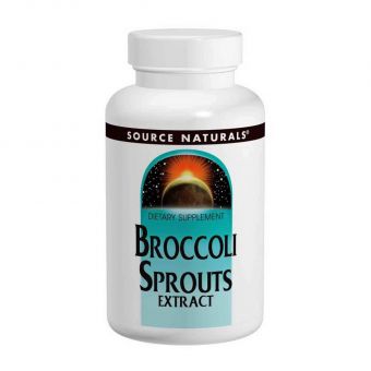 Экстракт брокколи, Broccoli Sprouts, Source Naturals, 60 таблеток