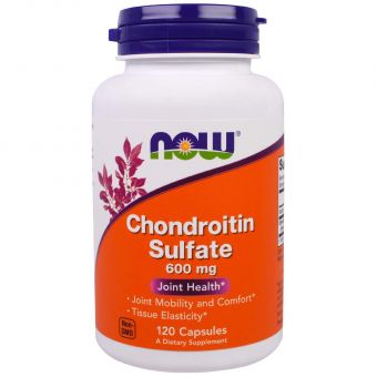 Хондроітин сульфат, Chondroitin Sulfate, Now Foods, 600 мг, 120 капсул