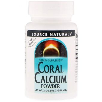 Кораловий кальцій, Coral Calcium, Source Naturals, порошок, 56.7 гр.