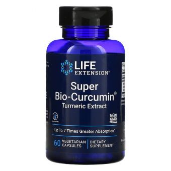 Куркумин, Bio-Curcumin, Life Extension, супер-био, 400 мг, 60 капсул