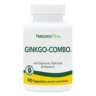  Гинкго Билоба комбо, Ginkgo-Combo, Nature's Plus, 90 капсул