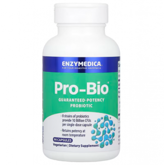 Пробиотики, Guaranteed Potency Probiotic, Enzymedica, 90 капсул