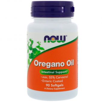 Масло орегано, Oregano Oil, Now Foods, 90 гелевих капсул