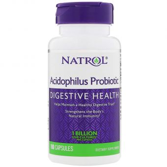 Пробіотик, Acidophilus Probiotic, Natrol, 100 капсул