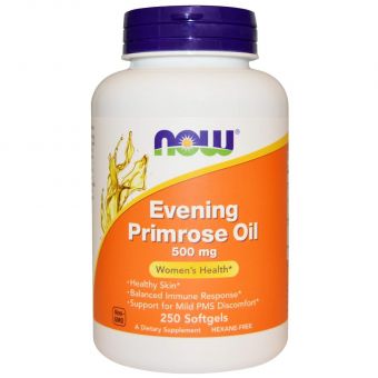 Олія вечірньої примули, Evening Primrose Oil, Now Foods, 500 мг 250 капсул