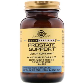 Здоровье простаты (Prostate Support), Solgar, Gold Specifics, 60 вегетарианских капсул