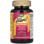 Витамины для женщин, Alive, Women's Complete Multivitamin, Nature's Way, 3 таблетки в день, 90 таблеток