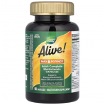 Мультивітаміни, Alive!, Adult Complete Multivitamin, Nature's Way, повний комплекс для дорослих, 90 капсул