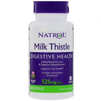 Розторопша, Milk Thistle, Natrol, 525 мг, 60 капсул