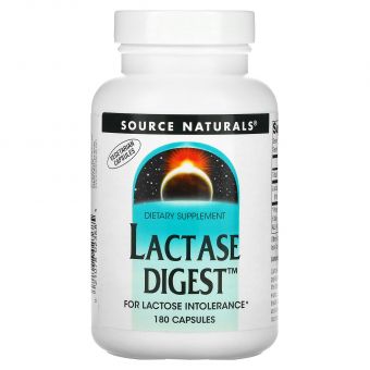 Лактаза (Lactase Digest), Source Naturals, 180 капсул