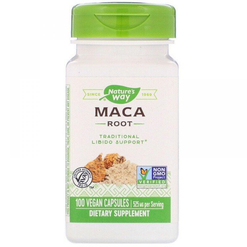 Мака (Maca), Nature's Way, корень, 525 мг, 100 капсул