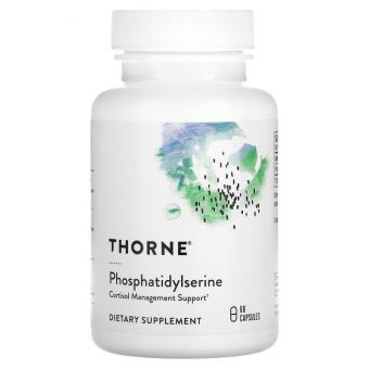 Фосфатидилсерин, Phosphatidylserine, Thorne, 60 капсул