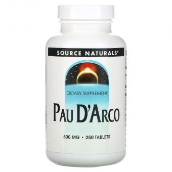  По д'арко, Pau D'Arco, Source Naturals, 250 мг, 250 таблеток