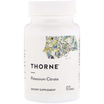 Калій цитрат, Potassium Citrate, Thorne, 90 капсул