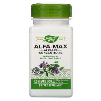 Альфальфа Макс, Alfa-Max, Nature's Way, концентрат, 840 мг, 100 кап.