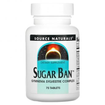 Засіб для зниження цукру в крові, Sugar Ban, Source Naturals, 75 таблеток