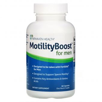 Репродуктивне здоров'я чоловіків, MotilityBoost for Men, Fairhaven Health, 60 капсул